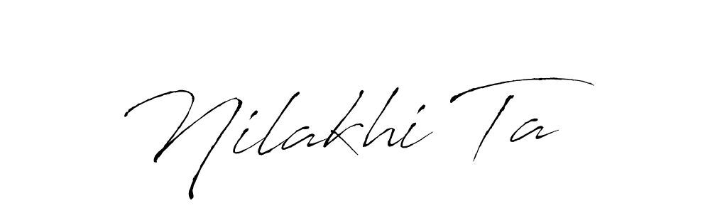 Also we have Nilakhi Ta name is the best signature style. Create professional handwritten signature collection using Antro_Vectra autograph style. Nilakhi Ta signature style 6 images and pictures png