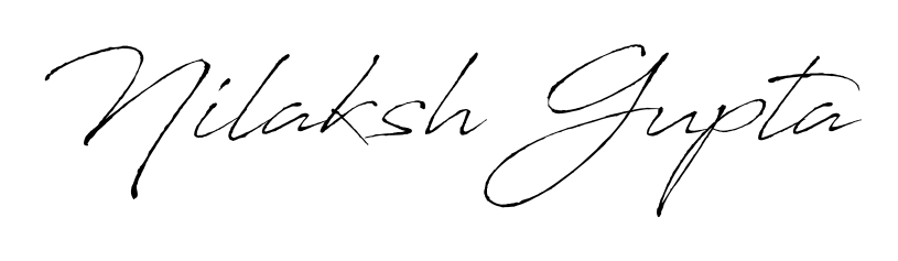 Design your own signature with our free online signature maker. With this signature software, you can create a handwritten (Antro_Vectra) signature for name Nilaksh Gupta. Nilaksh Gupta signature style 6 images and pictures png