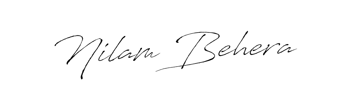 This is the best signature style for the Nilam Behera name. Also you like these signature font (Antro_Vectra). Mix name signature. Nilam Behera signature style 6 images and pictures png