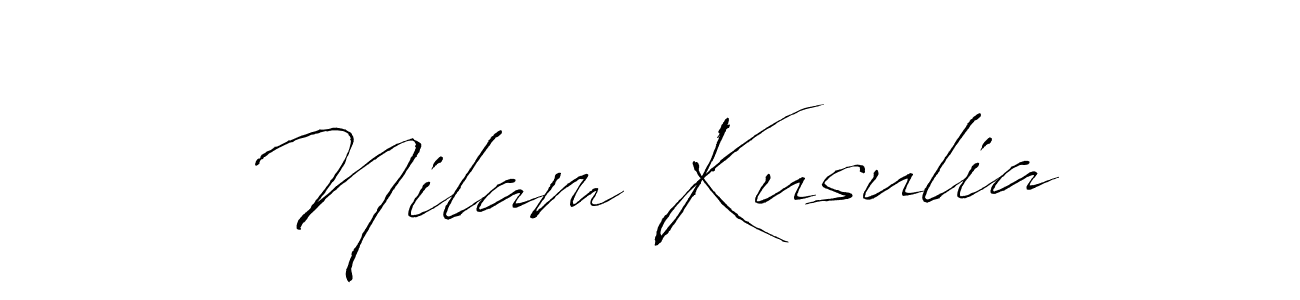 Also You can easily find your signature by using the search form. We will create Nilam Kusulia name handwritten signature images for you free of cost using Antro_Vectra sign style. Nilam Kusulia signature style 6 images and pictures png