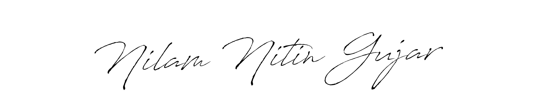 See photos of Nilam Nitin Gujar official signature by Spectra . Check more albums & portfolios. Read reviews & check more about Antro_Vectra font. Nilam Nitin Gujar signature style 6 images and pictures png