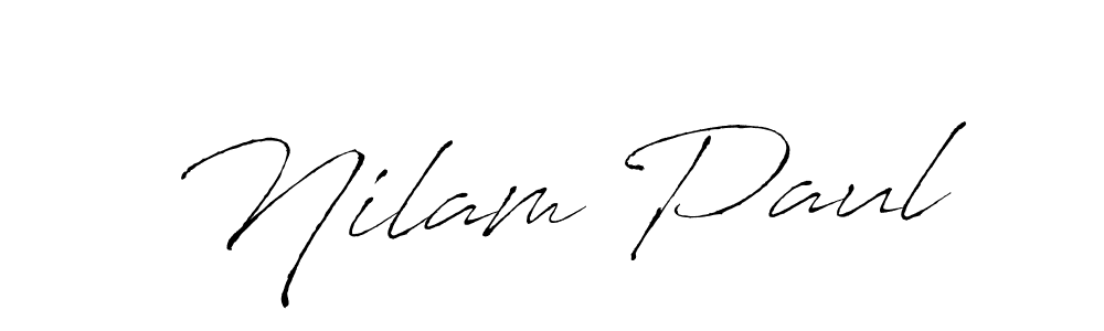 Make a beautiful signature design for name Nilam Paul. With this signature (Antro_Vectra) style, you can create a handwritten signature for free. Nilam Paul signature style 6 images and pictures png