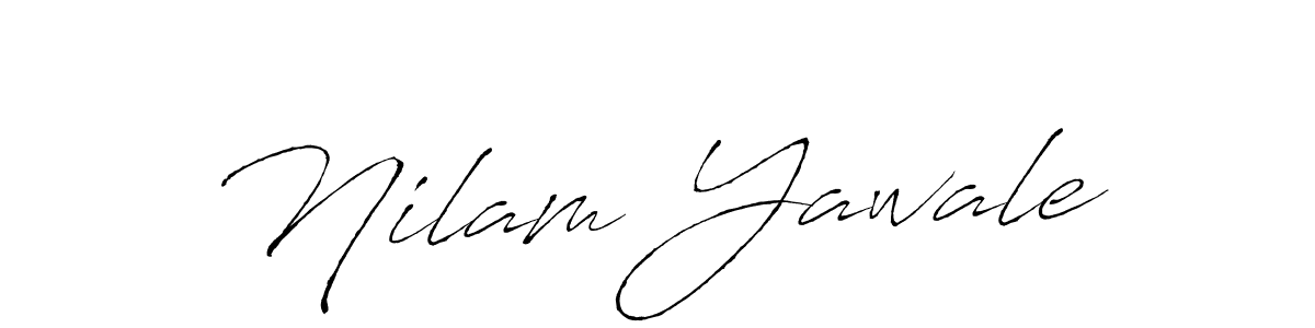 Nilam Yawale stylish signature style. Best Handwritten Sign (Antro_Vectra) for my name. Handwritten Signature Collection Ideas for my name Nilam Yawale. Nilam Yawale signature style 6 images and pictures png