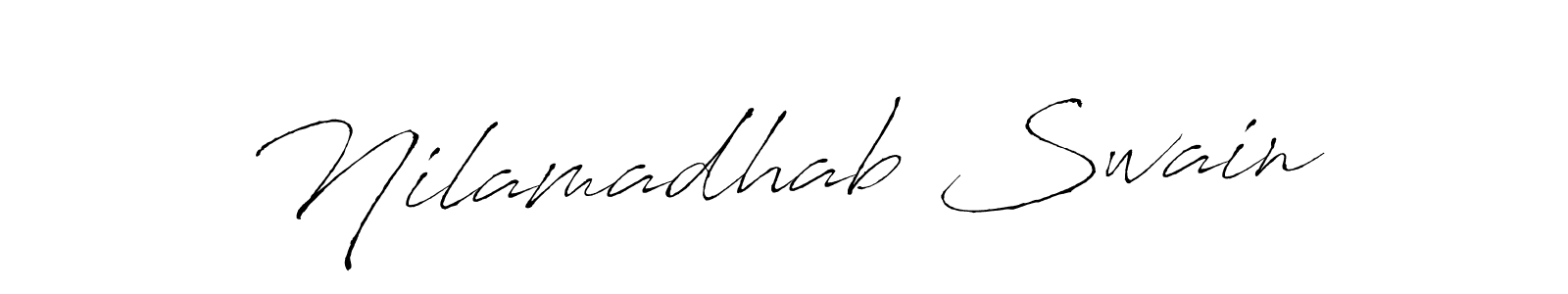 Antro_Vectra is a professional signature style that is perfect for those who want to add a touch of class to their signature. It is also a great choice for those who want to make their signature more unique. Get Nilamadhab Swain name to fancy signature for free. Nilamadhab Swain signature style 6 images and pictures png