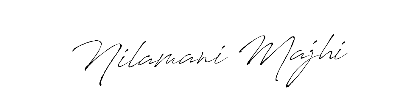 Make a beautiful signature design for name Nilamani Majhi. With this signature (Antro_Vectra) style, you can create a handwritten signature for free. Nilamani Majhi signature style 6 images and pictures png