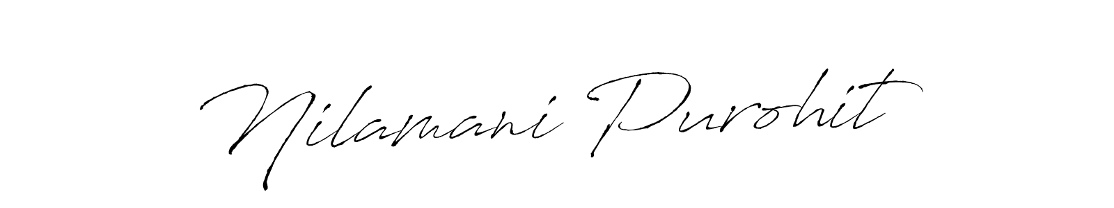 Create a beautiful signature design for name Nilamani Purohit. With this signature (Antro_Vectra) fonts, you can make a handwritten signature for free. Nilamani Purohit signature style 6 images and pictures png