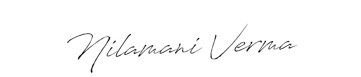 How to make Nilamani Verma signature? Antro_Vectra is a professional autograph style. Create handwritten signature for Nilamani Verma name. Nilamani Verma signature style 6 images and pictures png