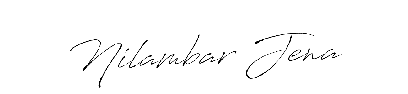 Make a beautiful signature design for name Nilambar Jena. With this signature (Antro_Vectra) style, you can create a handwritten signature for free. Nilambar Jena signature style 6 images and pictures png