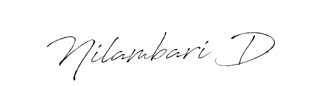 Make a beautiful signature design for name Nilambari D. With this signature (Antro_Vectra) style, you can create a handwritten signature for free. Nilambari D signature style 6 images and pictures png