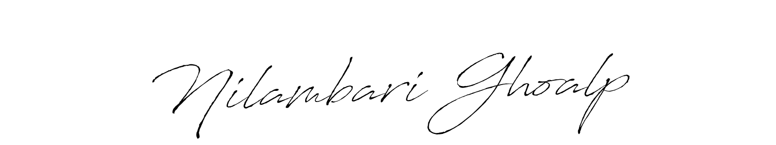 The best way (Antro_Vectra) to make a short signature is to pick only two or three words in your name. The name Nilambari Ghoalp include a total of six letters. For converting this name. Nilambari Ghoalp signature style 6 images and pictures png