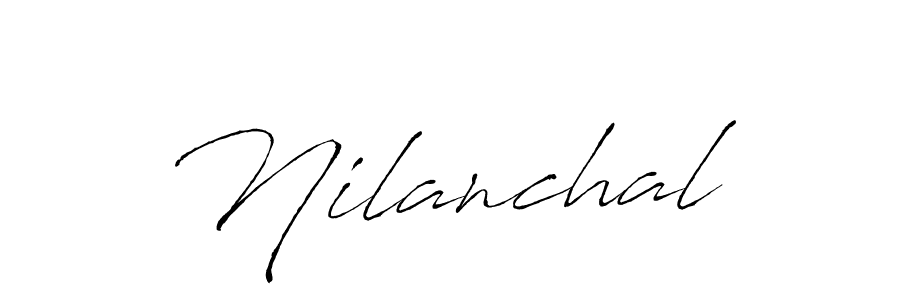 How to make Nilanchal name signature. Use Antro_Vectra style for creating short signs online. This is the latest handwritten sign. Nilanchal signature style 6 images and pictures png