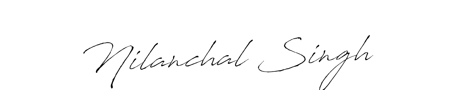 Design your own signature with our free online signature maker. With this signature software, you can create a handwritten (Antro_Vectra) signature for name Nilanchal Singh. Nilanchal Singh signature style 6 images and pictures png