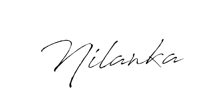 How to make Nilanka signature? Antro_Vectra is a professional autograph style. Create handwritten signature for Nilanka name. Nilanka signature style 6 images and pictures png