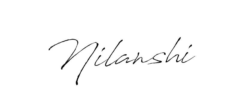 Create a beautiful signature design for name Nilanshi. With this signature (Antro_Vectra) fonts, you can make a handwritten signature for free. Nilanshi signature style 6 images and pictures png