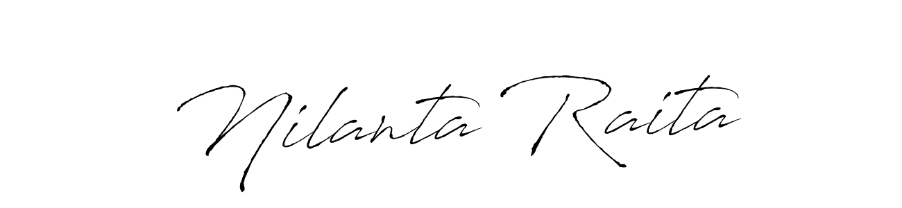 Design your own signature with our free online signature maker. With this signature software, you can create a handwritten (Antro_Vectra) signature for name Nilanta Raita. Nilanta Raita signature style 6 images and pictures png