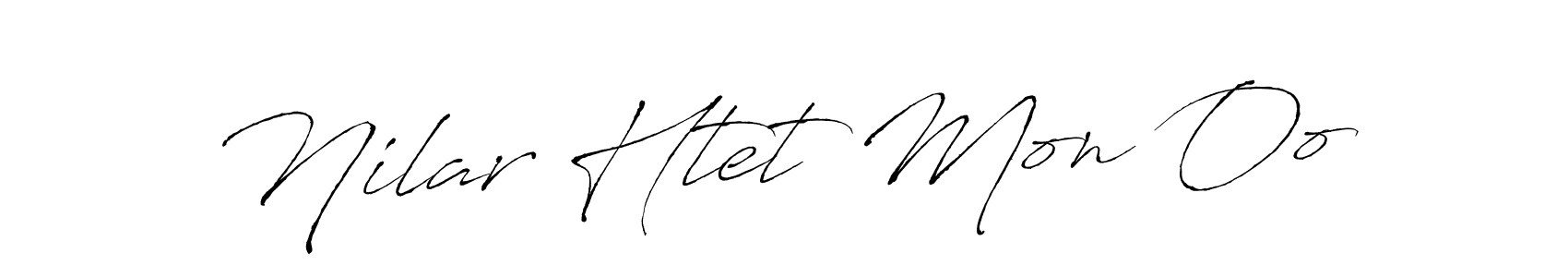 Similarly Antro_Vectra is the best handwritten signature design. Signature creator online .You can use it as an online autograph creator for name Nilar Htet Mon Oo. Nilar Htet Mon Oo signature style 6 images and pictures png