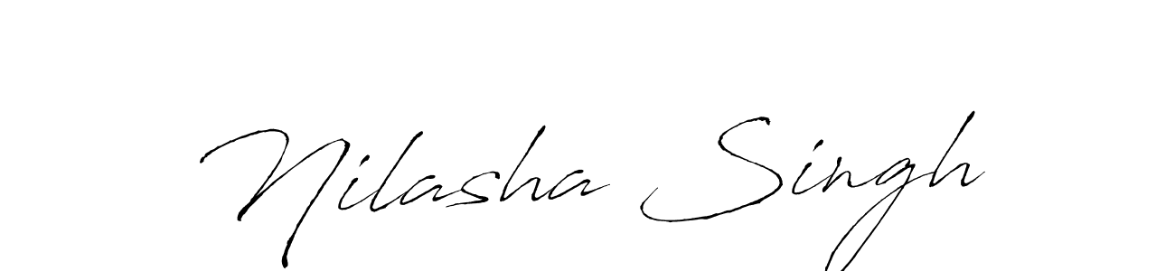 Antro_Vectra is a professional signature style that is perfect for those who want to add a touch of class to their signature. It is also a great choice for those who want to make their signature more unique. Get Nilasha Singh name to fancy signature for free. Nilasha Singh signature style 6 images and pictures png