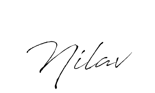 Design your own signature with our free online signature maker. With this signature software, you can create a handwritten (Antro_Vectra) signature for name Nilav. Nilav signature style 6 images and pictures png