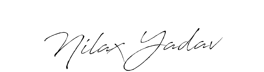 Design your own signature with our free online signature maker. With this signature software, you can create a handwritten (Antro_Vectra) signature for name Nilax Yadav. Nilax Yadav signature style 6 images and pictures png