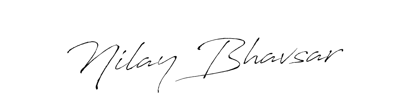 Design your own signature with our free online signature maker. With this signature software, you can create a handwritten (Antro_Vectra) signature for name Nilay Bhavsar. Nilay Bhavsar signature style 6 images and pictures png