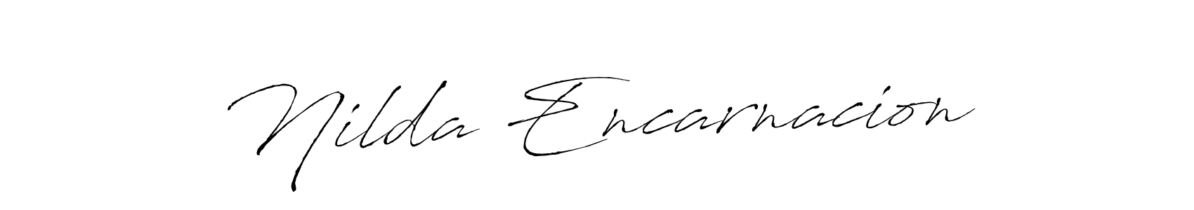 Antro_Vectra is a professional signature style that is perfect for those who want to add a touch of class to their signature. It is also a great choice for those who want to make their signature more unique. Get Nilda Encarnacion name to fancy signature for free. Nilda Encarnacion signature style 6 images and pictures png