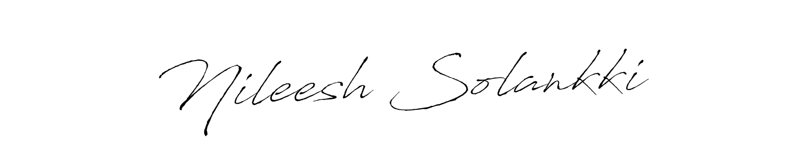 It looks lik you need a new signature style for name Nileesh Solankki. Design unique handwritten (Antro_Vectra) signature with our free signature maker in just a few clicks. Nileesh Solankki signature style 6 images and pictures png