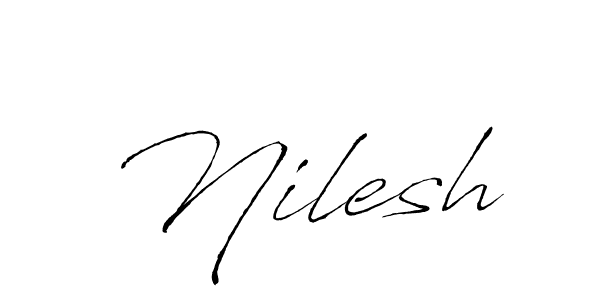 Use a signature maker to create a handwritten signature online. With this signature software, you can design (Antro_Vectra) your own signature for name Nilesh. Nilesh signature style 6 images and pictures png