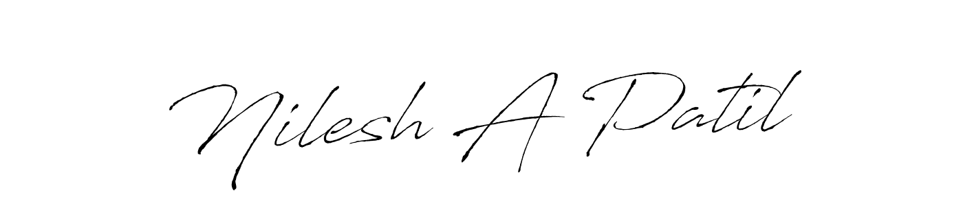 The best way (Antro_Vectra) to make a short signature is to pick only two or three words in your name. The name Nilesh A Patil include a total of six letters. For converting this name. Nilesh A Patil signature style 6 images and pictures png