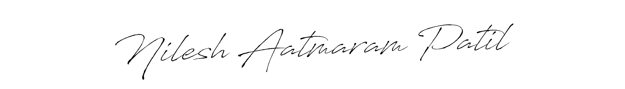 You should practise on your own different ways (Antro_Vectra) to write your name (Nilesh Aatmaram Patil) in signature. don't let someone else do it for you. Nilesh Aatmaram Patil signature style 6 images and pictures png