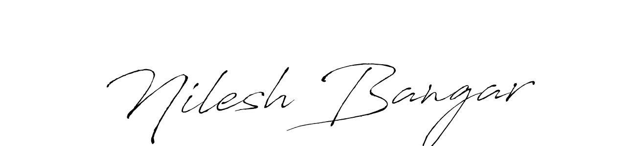 Here are the top 10 professional signature styles for the name Nilesh Bangar. These are the best autograph styles you can use for your name. Nilesh Bangar signature style 6 images and pictures png