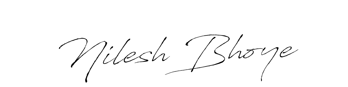 Antro_Vectra is a professional signature style that is perfect for those who want to add a touch of class to their signature. It is also a great choice for those who want to make their signature more unique. Get Nilesh Bhoye name to fancy signature for free. Nilesh Bhoye signature style 6 images and pictures png