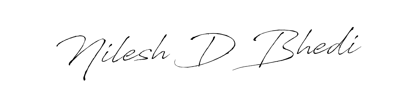 Make a beautiful signature design for name Nilesh D Bhedi. Use this online signature maker to create a handwritten signature for free. Nilesh D Bhedi signature style 6 images and pictures png