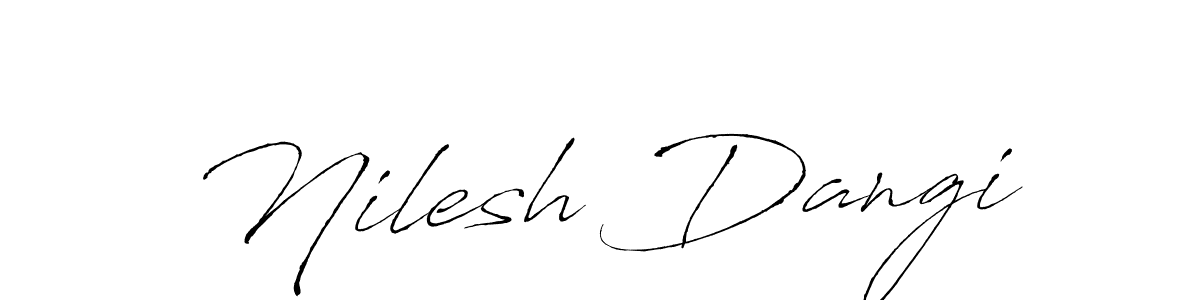 Make a beautiful signature design for name Nilesh Dangi. Use this online signature maker to create a handwritten signature for free. Nilesh Dangi signature style 6 images and pictures png
