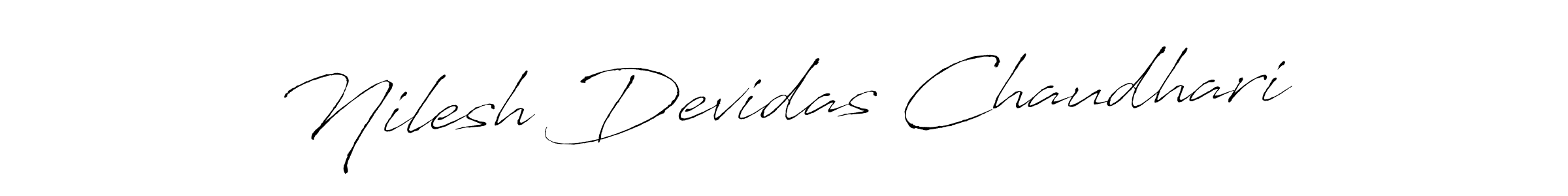 Create a beautiful signature design for name Nilesh Devidas Chaudhari. With this signature (Antro_Vectra) fonts, you can make a handwritten signature for free. Nilesh Devidas Chaudhari signature style 6 images and pictures png