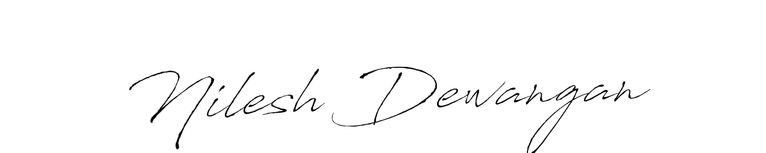 Nilesh Dewangan stylish signature style. Best Handwritten Sign (Antro_Vectra) for my name. Handwritten Signature Collection Ideas for my name Nilesh Dewangan. Nilesh Dewangan signature style 6 images and pictures png