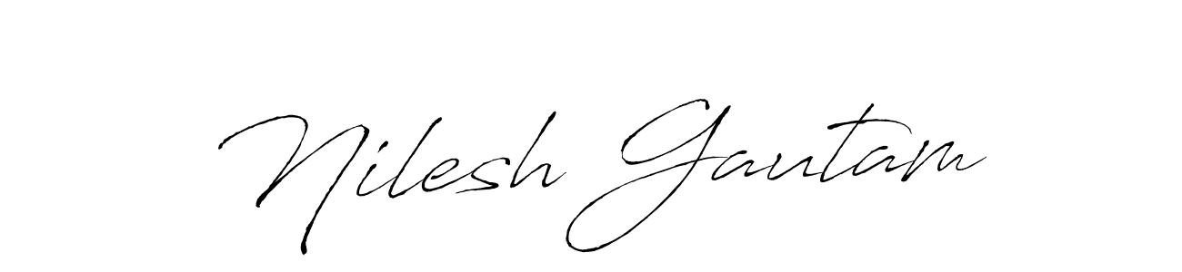 You can use this online signature creator to create a handwritten signature for the name Nilesh Gautam. This is the best online autograph maker. Nilesh Gautam signature style 6 images and pictures png