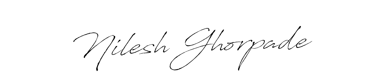 Also we have Nilesh Ghorpade name is the best signature style. Create professional handwritten signature collection using Antro_Vectra autograph style. Nilesh Ghorpade signature style 6 images and pictures png