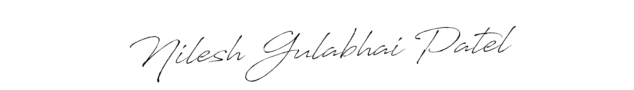 Nilesh Gulabhai Patel stylish signature style. Best Handwritten Sign (Antro_Vectra) for my name. Handwritten Signature Collection Ideas for my name Nilesh Gulabhai Patel. Nilesh Gulabhai Patel signature style 6 images and pictures png