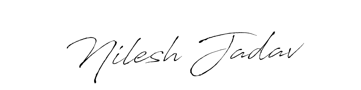 if you are searching for the best signature style for your name Nilesh Jadav. so please give up your signature search. here we have designed multiple signature styles  using Antro_Vectra. Nilesh Jadav signature style 6 images and pictures png