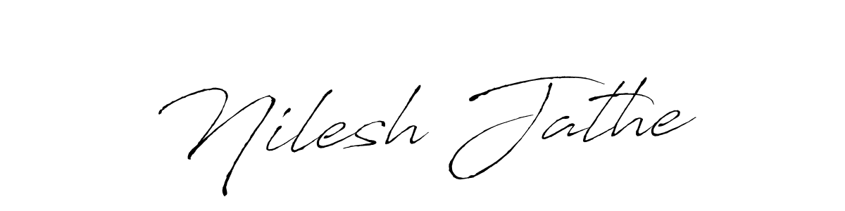 Also we have Nilesh Jathe name is the best signature style. Create professional handwritten signature collection using Antro_Vectra autograph style. Nilesh Jathe signature style 6 images and pictures png