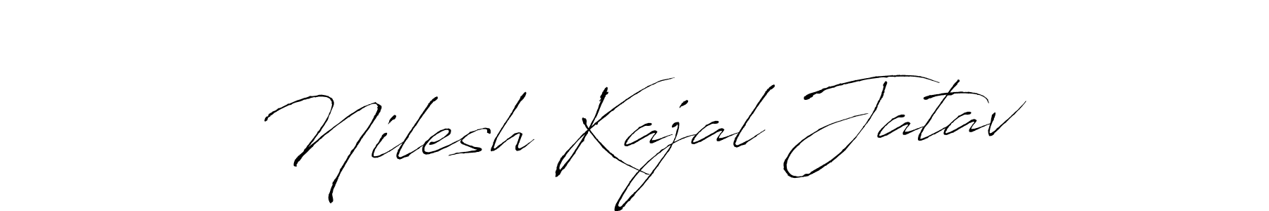 Similarly Antro_Vectra is the best handwritten signature design. Signature creator online .You can use it as an online autograph creator for name Nilesh Kajal Jatav. Nilesh Kajal Jatav signature style 6 images and pictures png