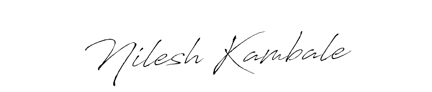 This is the best signature style for the Nilesh Kambale name. Also you like these signature font (Antro_Vectra). Mix name signature. Nilesh Kambale signature style 6 images and pictures png