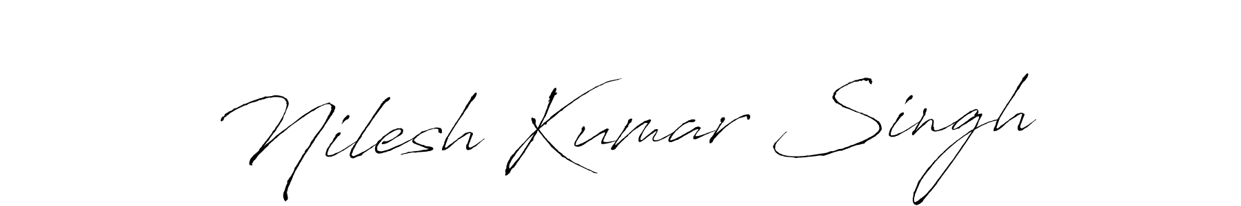 Nilesh Kumar Singh stylish signature style. Best Handwritten Sign (Antro_Vectra) for my name. Handwritten Signature Collection Ideas for my name Nilesh Kumar Singh. Nilesh Kumar Singh signature style 6 images and pictures png
