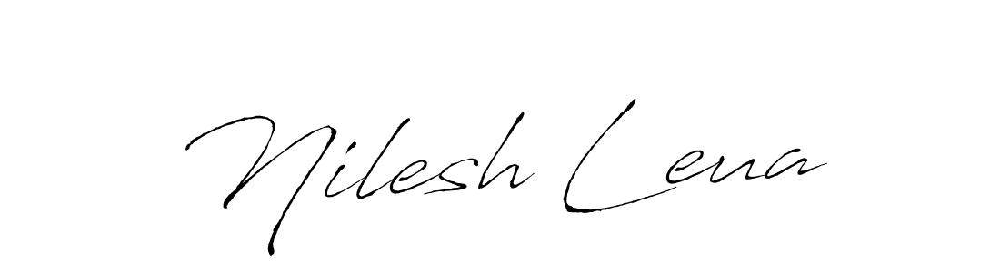 The best way (Antro_Vectra) to make a short signature is to pick only two or three words in your name. The name Nilesh Leua include a total of six letters. For converting this name. Nilesh Leua signature style 6 images and pictures png