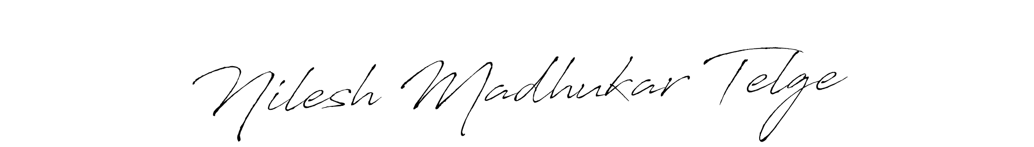 Create a beautiful signature design for name Nilesh Madhukar Telge. With this signature (Antro_Vectra) fonts, you can make a handwritten signature for free. Nilesh Madhukar Telge signature style 6 images and pictures png