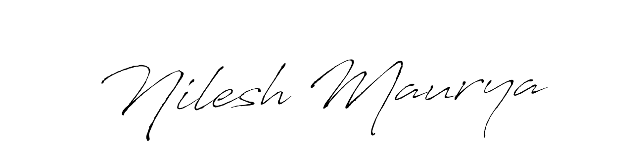 Make a beautiful signature design for name Nilesh Maurya. Use this online signature maker to create a handwritten signature for free. Nilesh Maurya signature style 6 images and pictures png