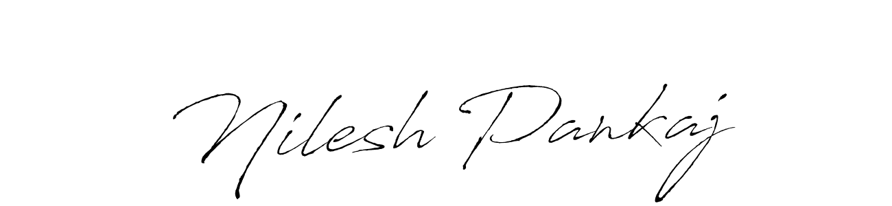 Use a signature maker to create a handwritten signature online. With this signature software, you can design (Antro_Vectra) your own signature for name Nilesh Pankaj. Nilesh Pankaj signature style 6 images and pictures png
