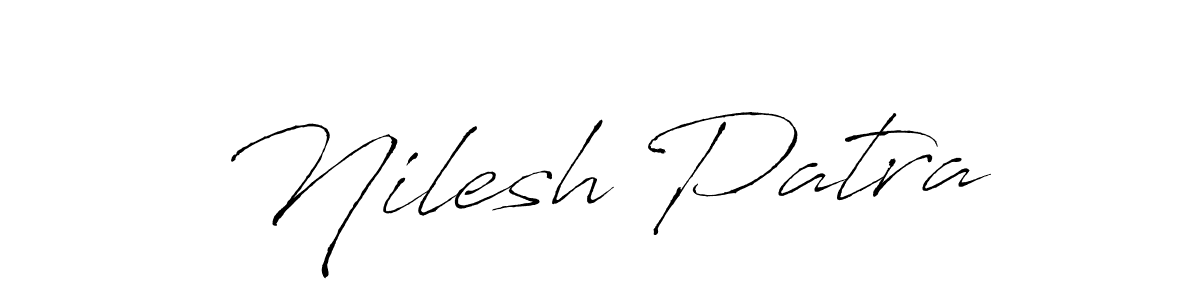 How to make Nilesh Patra name signature. Use Antro_Vectra style for creating short signs online. This is the latest handwritten sign. Nilesh Patra signature style 6 images and pictures png