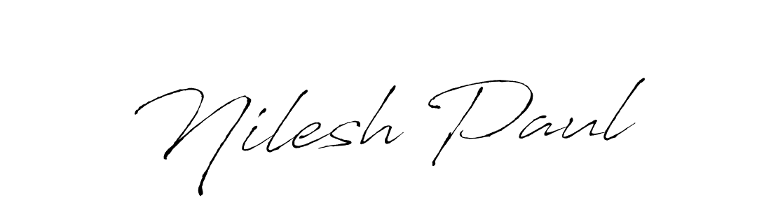 Nilesh Paul stylish signature style. Best Handwritten Sign (Antro_Vectra) for my name. Handwritten Signature Collection Ideas for my name Nilesh Paul. Nilesh Paul signature style 6 images and pictures png