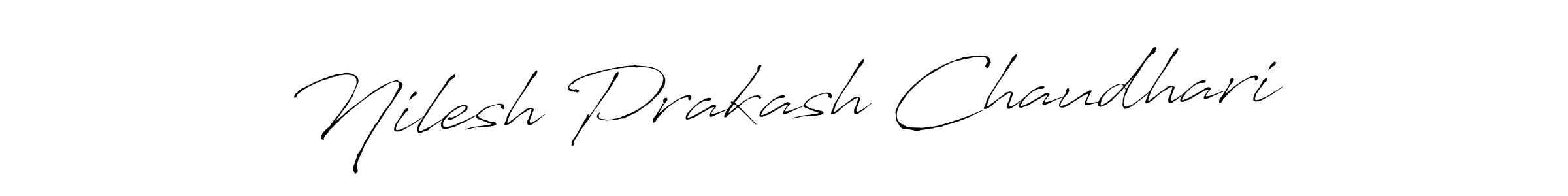 Use a signature maker to create a handwritten signature online. With this signature software, you can design (Antro_Vectra) your own signature for name Nilesh Prakash Chaudhari. Nilesh Prakash Chaudhari signature style 6 images and pictures png